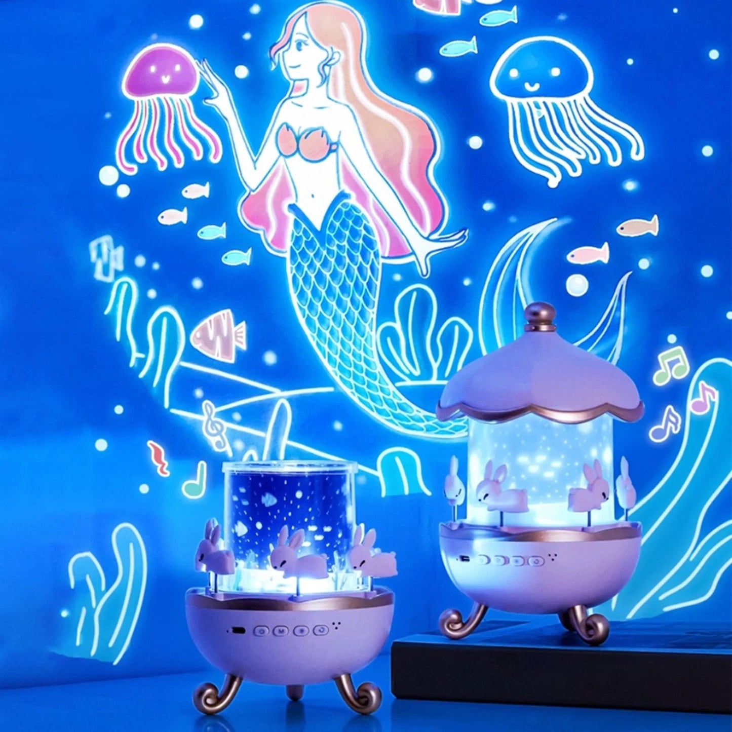 Starry Carousel™ - Night Light & Bluetooth Speaker