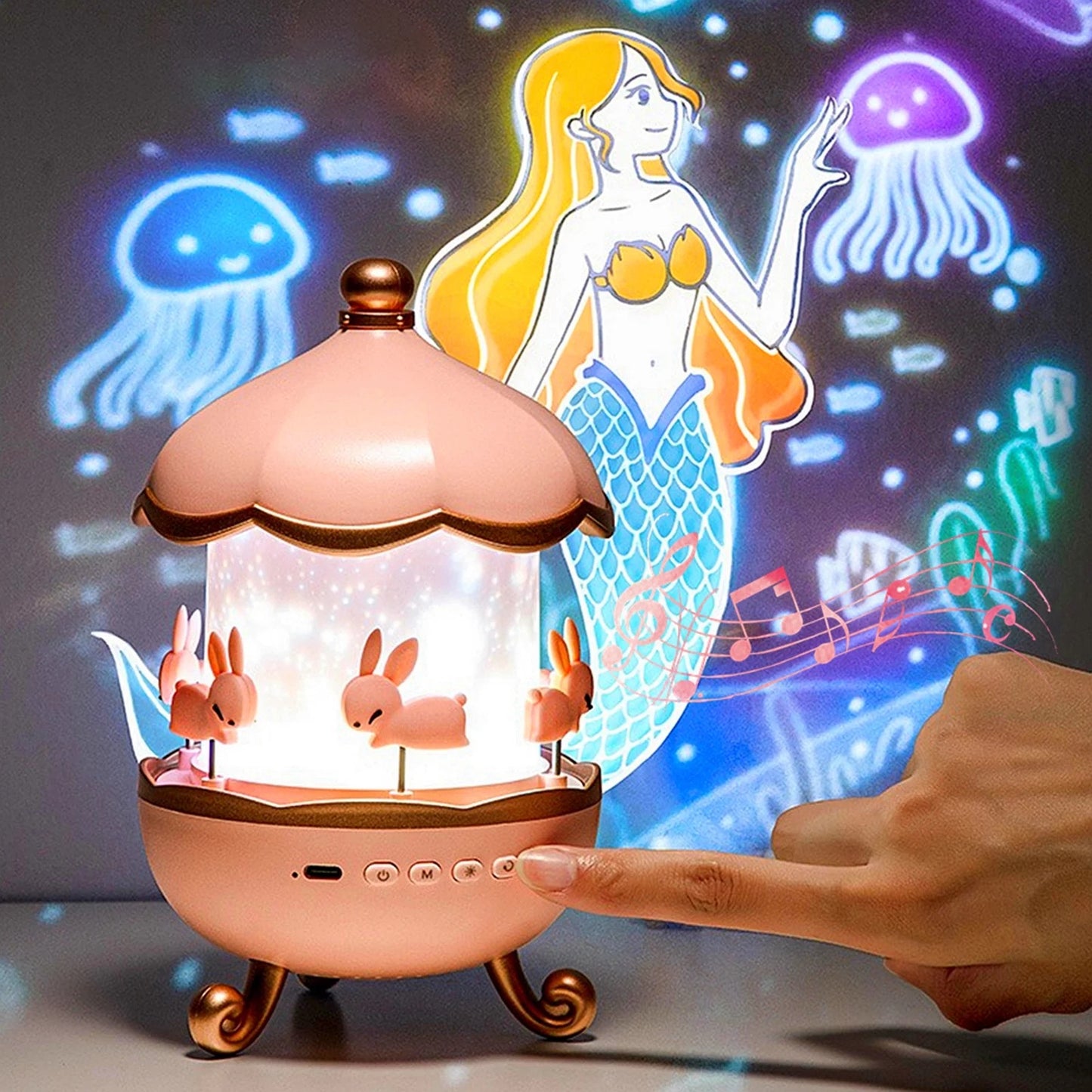 Starry Carousel™ - Night Light & Bluetooth Speaker