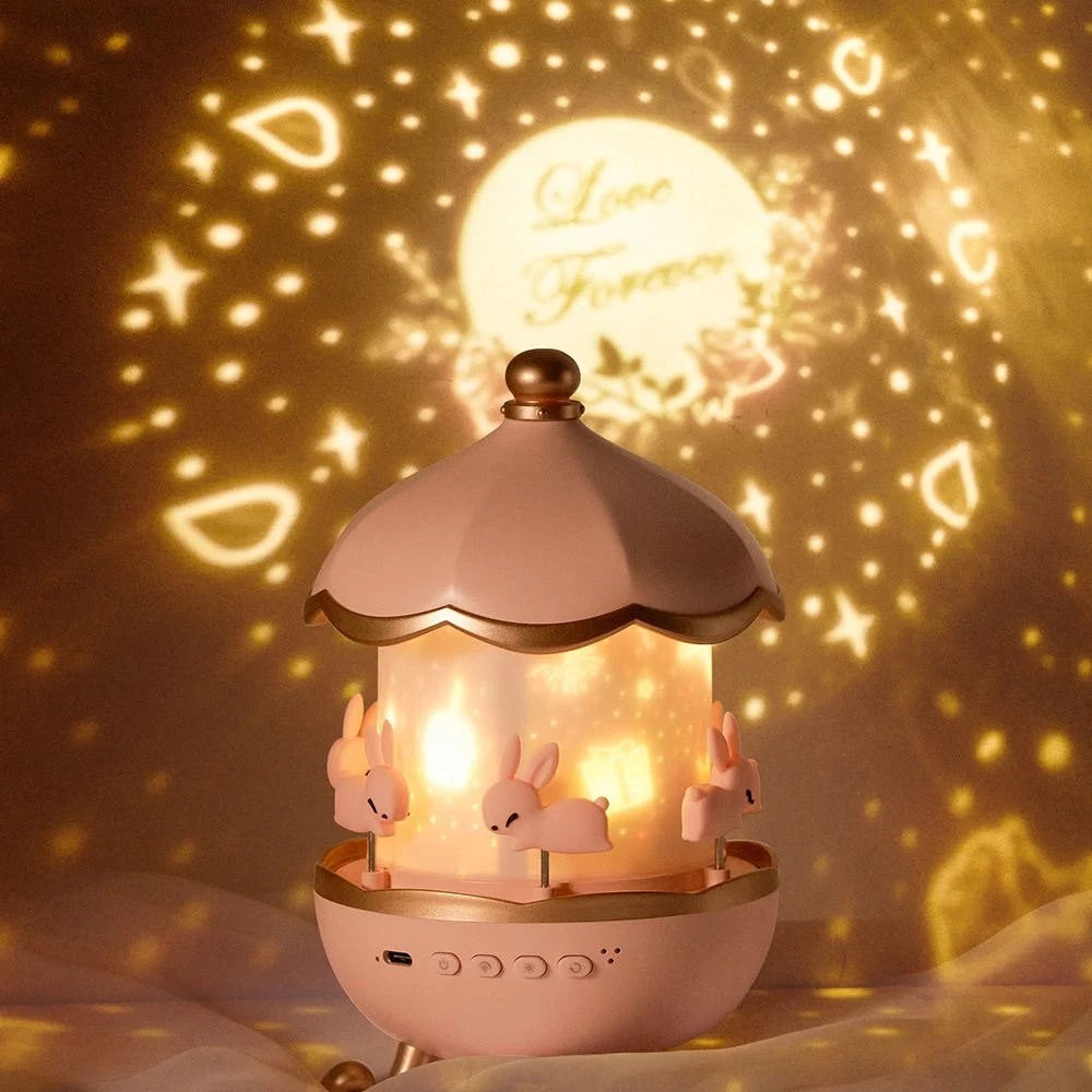 Starry Carousel™ - Night Light & Bluetooth Speaker