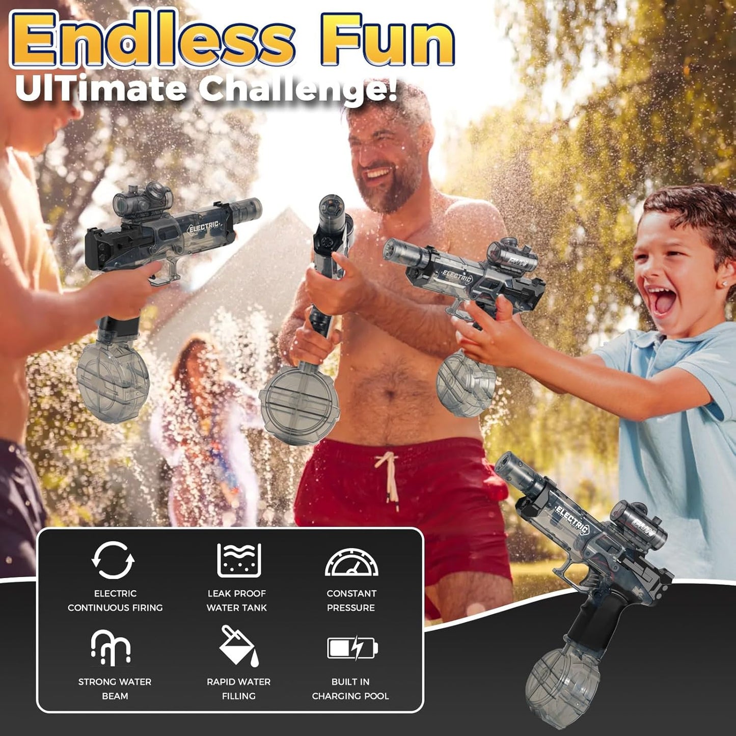 BattleBlast™ - Interactive Water Gun with Lighting