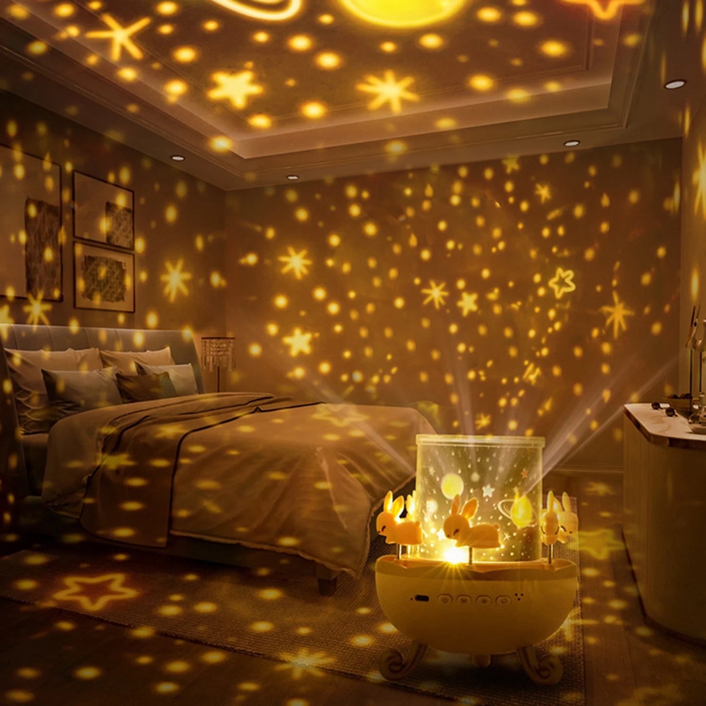 Starry Carousel™ - Night Light & Bluetooth Speaker