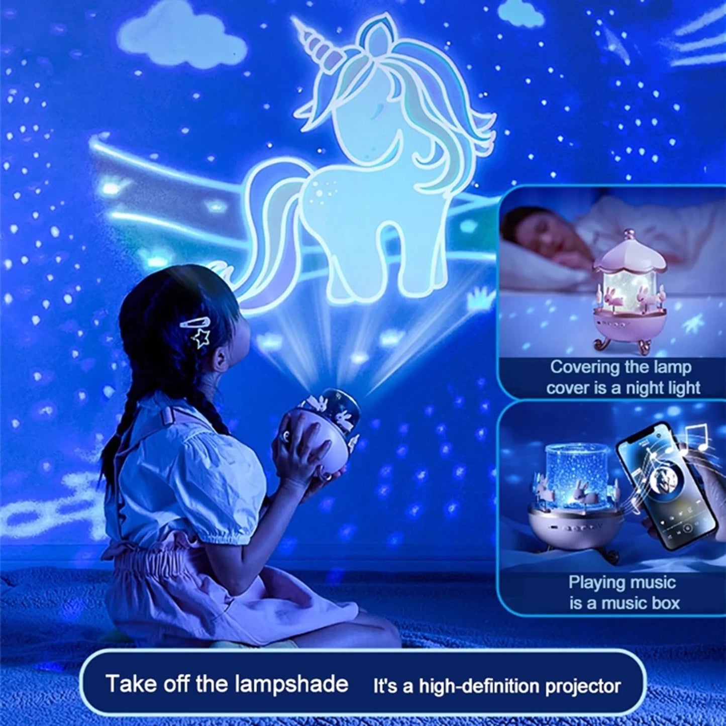 Starry Carousel™ - Night Light & Bluetooth Speaker